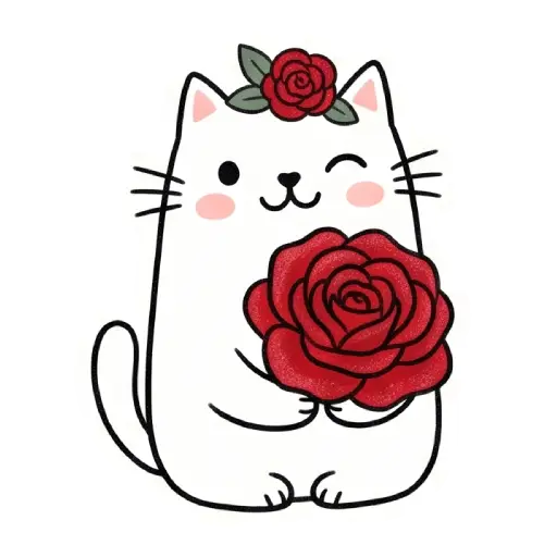 cat, cat lover, romantic, love, cute, WhatsApp stickers, stickers, love message (7)